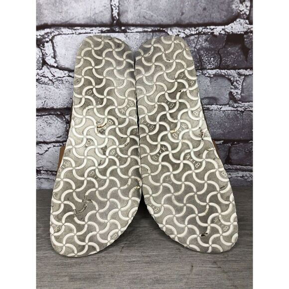 Betula Birkenstock Orange Leather Cork Strap Slide Sandals Women Sz 39EU/8.5M US - Picture 13 of 16